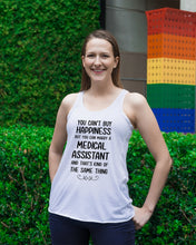 Load image into Gallery viewer, You Can't Buy Happiness But You Can Marry A Medical Assistant Gift For Girls Ladies Flowy Tank
