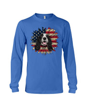 Load image into Gallery viewer, English Cocker Spaniel US Sunflower Gift For Dog Lovers Unisex Long Sleeve
