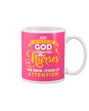Load image into Gallery viewer, Coffee Cup And On The 8th Day God Created Nurses  Custom Gift For Nurse Mug

