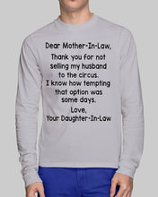 Load image into Gallery viewer, Daughter In Law Gift For Mother In Law I Know How Tempting That Option Was Some Days Unisex Long Sleeve
