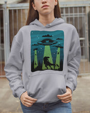 Load image into Gallery viewer, UFA Dinosaur T Rex Sky Full Of Stars Hoodie

