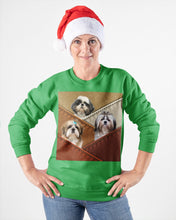 Load image into Gallery viewer, Three Cute Shih Tzu In Bag Gift For Dog Lovers Sweatshirt
