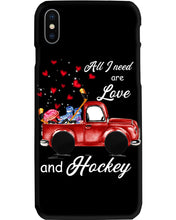 Load image into Gallery viewer, All I Need Are Love And Hockey Gift For Hockey Players Phone case
