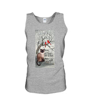 Load image into Gallery viewer, Siamese Cat Red Cardinals Those We Love Unisex Tank Top
