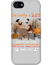 Load image into Gallery viewer, Sloth I'm Really A Storm Don't Let This Human Costume Halloween Gift Phone case
