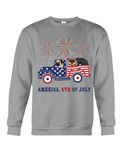 Load image into Gallery viewer, America 4th Of July Truck Pug Gift For Dog Lovers Sweatshirt
