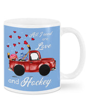 Load image into Gallery viewer, All I Need Are Love And Hockey Gift For Hockey Players Mug

