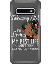 Load image into Gallery viewer, Betty Boop February Girl Living My Best Life Birthday Meaningful Gift Phone case
