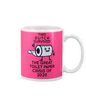 Load image into Gallery viewer, Dutch Survived The Great Toilet Paper Crisis Of 2020 For Personalized Nation Gift Mug
