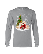 Load image into Gallery viewer, Funny Golden Retrievers Sleep In Red Boots Gift For Dog Lovers Unisex Long Sleeve
