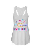Load image into Gallery viewer, Ukulele Lovely Custom Design For Music Instrument  Lovers Ladies Flowy Tank
