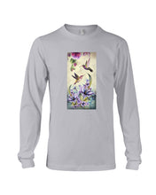 Load image into Gallery viewer, Humming Birds Flower Unique Custom Design Unisex Long Sleeve
