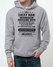 Load image into Gallery viewer, She Is Everything To Me My Freaking Awesome Wife Gift For Family Hoodie
