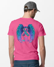 Load image into Gallery viewer, You Matter Ribbon Awareness With Angel Wings Guys Tee
