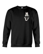 Load image into Gallery viewer, Cat In Your Front Pocket Great Gift For Cat Lovers Sweatshirt

