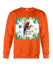 Load image into Gallery viewer, Scarlet Macaw With Butterflies I Am Always With You Gift For Lover Sweatshirt
