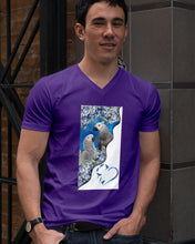 Load image into Gallery viewer, Magical Gray Couple African Parrot Gift For Bird Lovers Guys V-Neck
