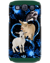 Load image into Gallery viewer, Lovely Phone Case Twinkling Blue Heart Gift For Goat Lovers Phone case
