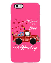 Load image into Gallery viewer, All I Need Are Love And Hockey Gift For Hockey Players Phone case
