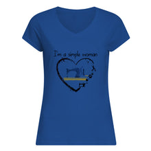 Load image into Gallery viewer, Sewing I'm A Simple Woman Gift For Women Ladies V-Neck
