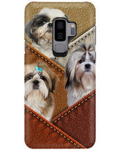 Load image into Gallery viewer, Three Cute Shih Tzu In Bag Gift For Dog Lovers Phone case
