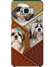Load image into Gallery viewer, Three Cute Shih Tzu In Bag Gift For Dog Lovers Phone case
