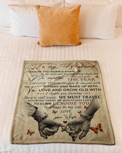 Load image into Gallery viewer, Gift For Husband I Choose You To Always Be My Side Fleece Blanket
