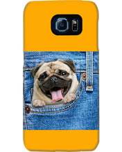 Load image into Gallery viewer, baby Pug In Denim Pocket Gift For Dog Lovers Phone case
