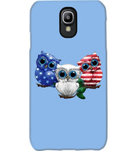 Load image into Gallery viewer, Lovely Phone Case Three Owl With US Flag Gift For Owl Lovers Phone case
