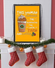 Load image into Gallery viewer, The Quarantine Time With Yarn And Coffee Gift For Women Vertical Poster
