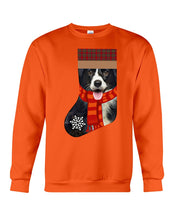 Load image into Gallery viewer, Santa Border Collie In Stock Gift For Dog Lovers Sweatshirt
