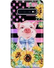 Load image into Gallery viewer, Pig America Flag Sunflower Special Custom Design Phone case
