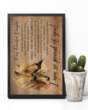 Load image into Gallery viewer, Mom Gift For Daughter With Meaningful Message I'm So Proud Of You Vertical Poster
