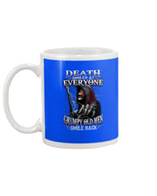 Load image into Gallery viewer, Death Smiles At Everyone Grumpy Old Men Smile Back Gift For Men Mug
