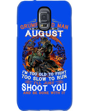 Load image into Gallery viewer, August Grumpy Old Man Will Just Shoot You For Birthday Gift Phone case
