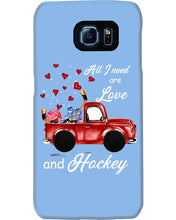 Load image into Gallery viewer, All I Need Are Love And Hockey Gift For Hockey Players Phone case
