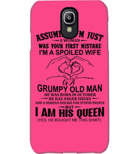 Load image into Gallery viewer, A Spoiled Wife Of An October Grumpy Old Man Birthday Meaningful Gift Phone case
