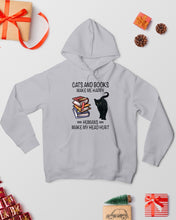 Load image into Gallery viewer, Cats And Books Make Me Happy - Cats And Books Lovers Gifts Hoodie
