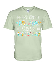Load image into Gallery viewer, The Best Kind Of Mom Raises A  Hair Stylist  Unique Custom Design Guys V-Neck
