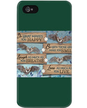 Load image into Gallery viewer, Do What Makes You Happy With Bats Gift For Girls Phone case
