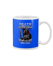Load image into Gallery viewer, Death Smiles At Everyone Grumpy Old Men Smile Back Gift For Men Mug
