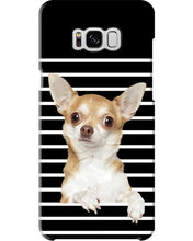 Load image into Gallery viewer, ln Chihuahua Horizontal Stripes Gift For Dog Lovers Phone case
