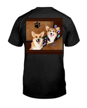 Load image into Gallery viewer, Corgi Paws Pattern Dog Mom Custom Name Gift For Manada Guys Tee

