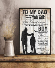 Load image into Gallery viewer, Son Gift For Dad With Wonderful Words Thank You For The Sacrifices Vertical Poster
