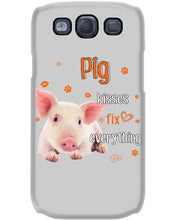 Load image into Gallery viewer, Pig Kisses Fix Everything Gift For Pig Lovers Phone case
