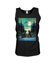 Load image into Gallery viewer, Dachshund Gift For Dog Lovers Snowy Night Together Unisex Tank Top
