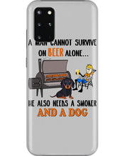 Load image into Gallery viewer, A Man Loves Beer And Dachshund Gift For Dog Lovers Phone case
