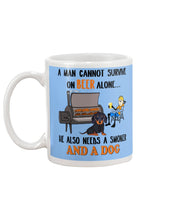 Load image into Gallery viewer, A Man Loves Beer And Dachshund Gift For Dog Lovers Mug
