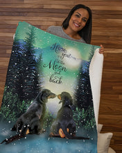 Load image into Gallery viewer, Dachshund Gift For Dog Lovers Snowy Night Together Sherpa Blanket
