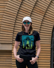 Load image into Gallery viewer, UFA Dinosaur T Rex Sky Full Of Stars Ladies Tee
